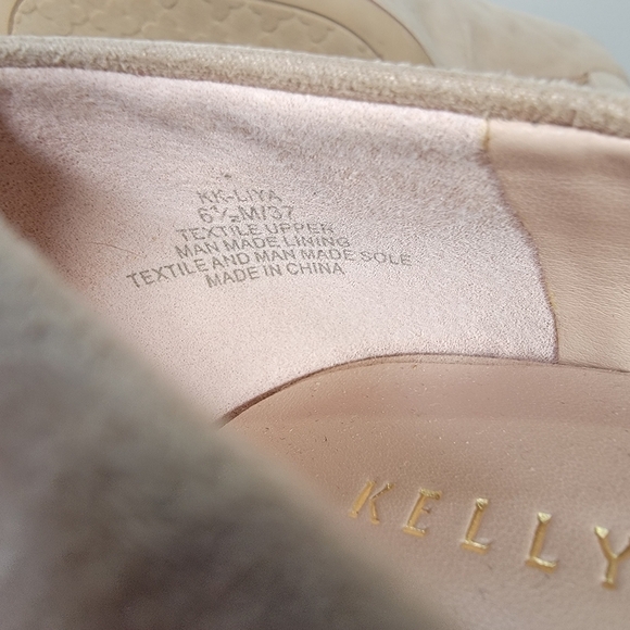 Kelly & Katie Liya Beige Block Heel Pumps Size 6.5 - Picture 16 of 17